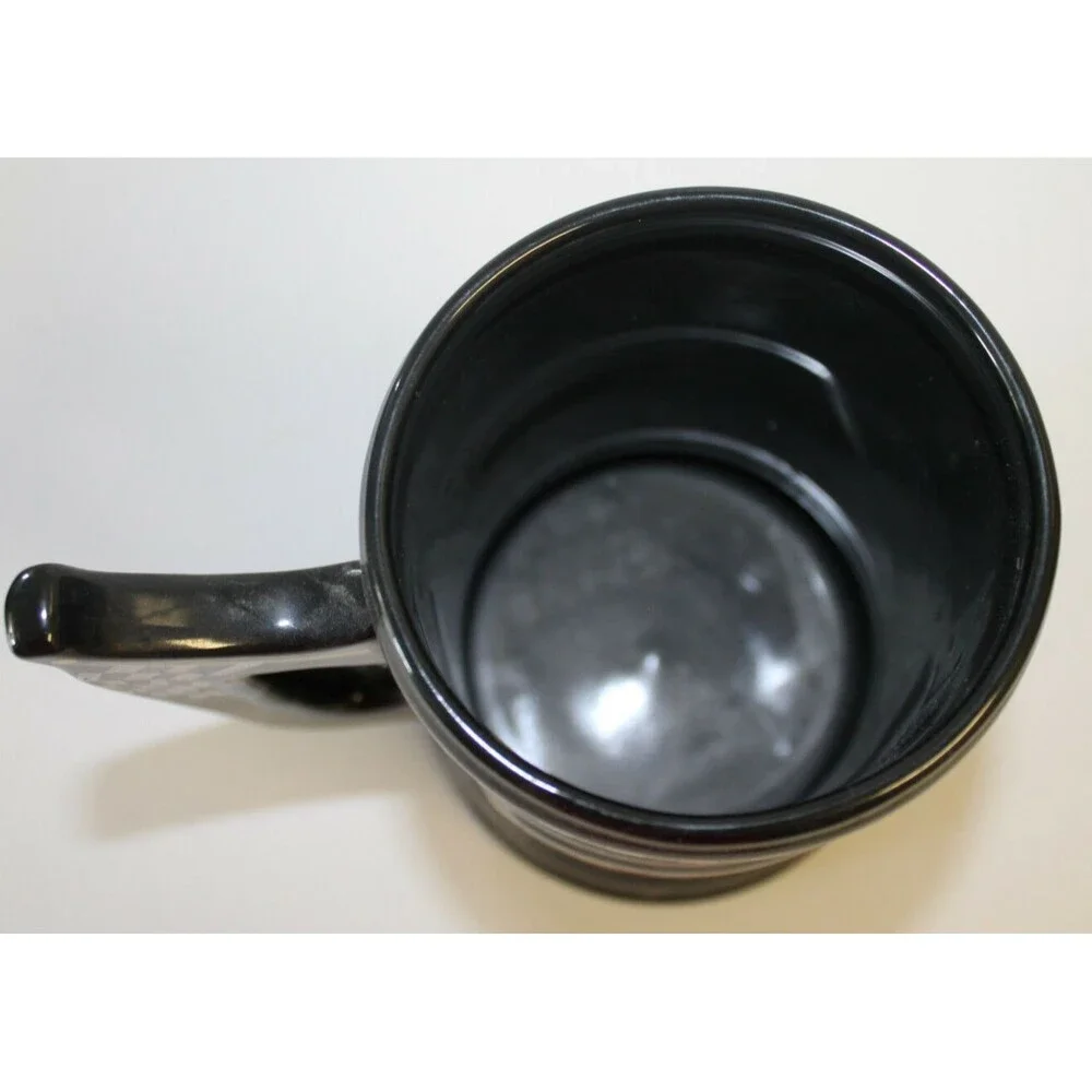 Nascar Large Ceramic Racing Mug-Black Collector 12 OZ